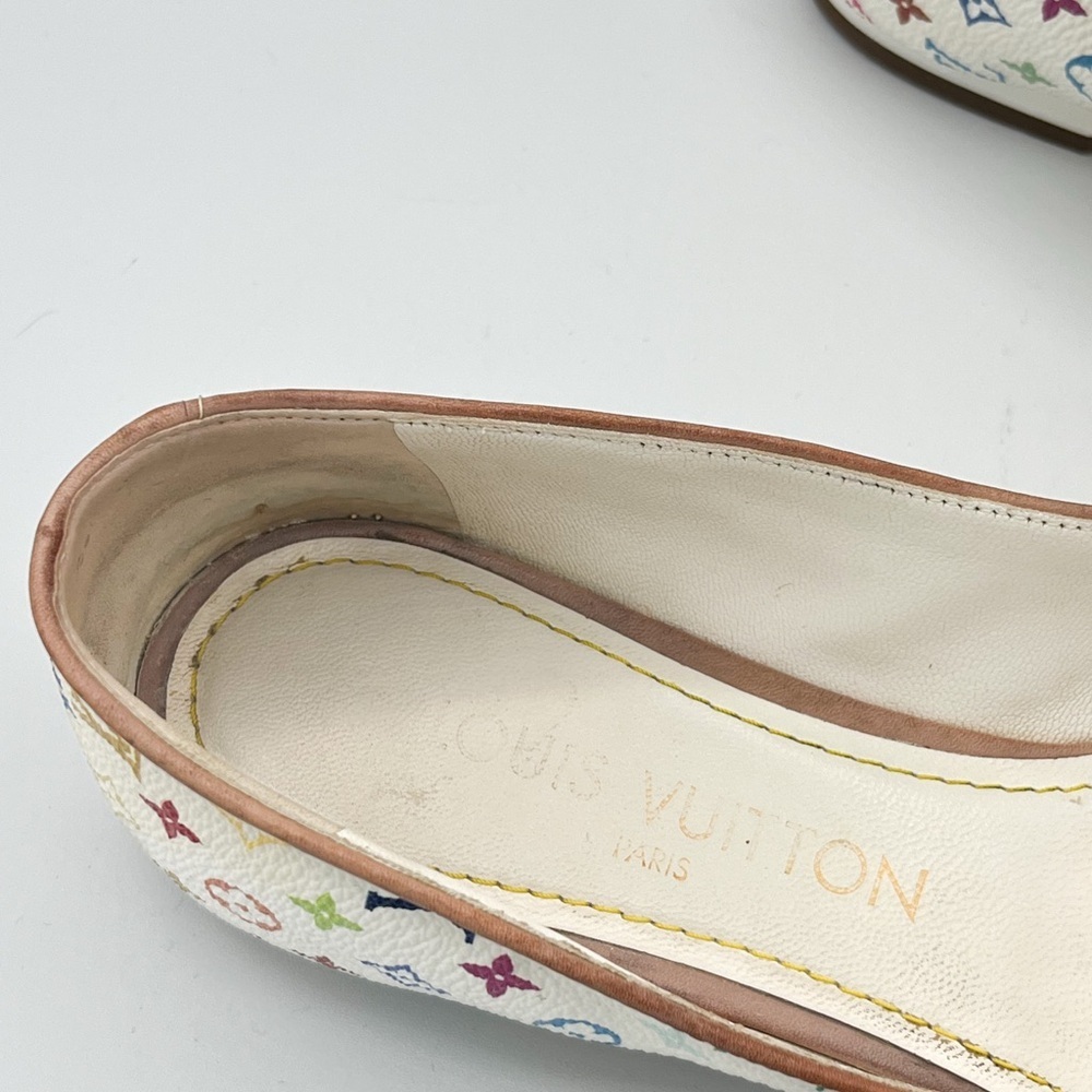 Louis Vuitton 2003 Takashi Murakami Romy Vintage Monogram Flower Ballerina Flats - Picture 8 of 8